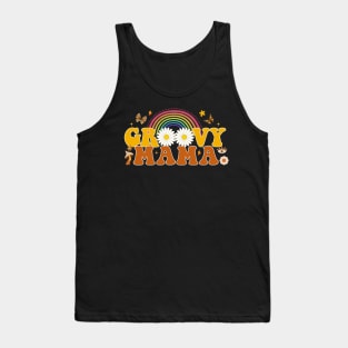 Groovy Mama Rainbow Tank Top